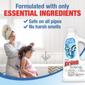 Drano Balance Drain Clog Remover and Cleaner, Non-Corrosive Formula, Safe on All Pipes and Septic Tanks, Formulated Using Only Essential