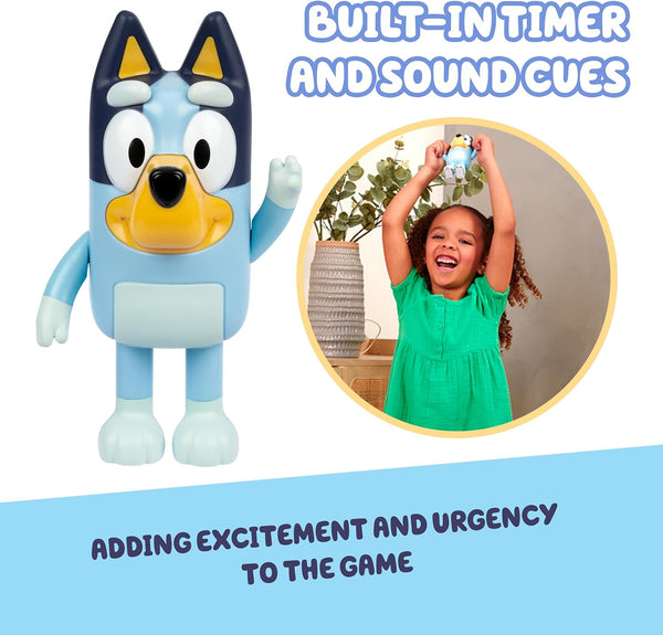 Bluey Game Hide and Seek Figure, Articulated, Musical Kids Figurines with Dance Mode, Interactive Play Toddler Figurine Toys for Ages 3+ Bluey old