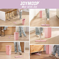 JOYMOOP Flat Mop Head, 13-Inch Mop-Head with 13-Inch Microfiber Mop Pad Replacement - Pink, 1 Pack (Mop-Head Only)