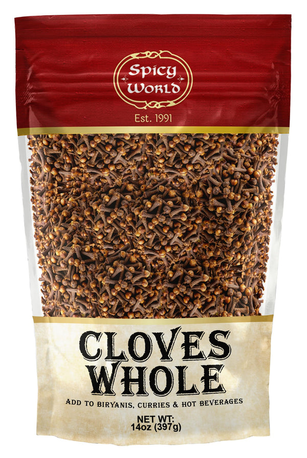Cloves Whole Bulk 14 Oz Bag - Pure, Non-GMO, Premium Hand Picked Quality - Great for Foods, Clove Tea, Clove Pomander Balls & Potpourri - Aromatic