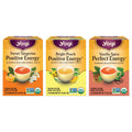 Yogi Tea Energy Variety (3 Pack) Organic Sampler - Easter Basket & Tea Gift Sampler - Includes Bright Peach Positive Energy, Sweet Tangerine