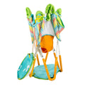 Bright Starts, Pop 'N Jump Portable Baby Activity Center, Indoor Outdoor Use, Lightweight, Carrying Bag, Canopy, 6-12 Months (Animals)
