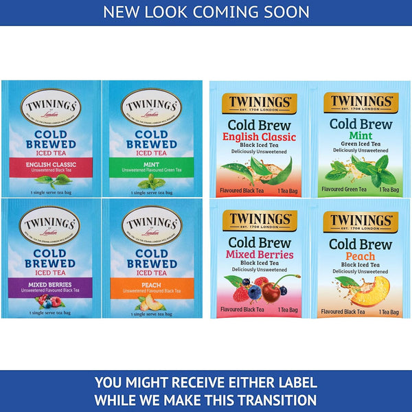 Twinings Cold Brewed Iced Tea Bag Variety Sampler (Pack of 24)