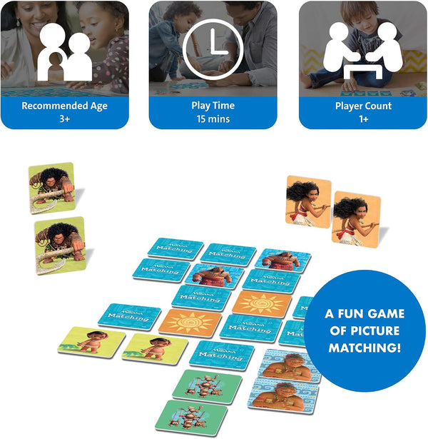 Wonder Forge Disney Moana Matching Game - Fun and Educational Memory Game for Boys and Girls Ages 3-5 - Featuring Moana and Maui - Toddler