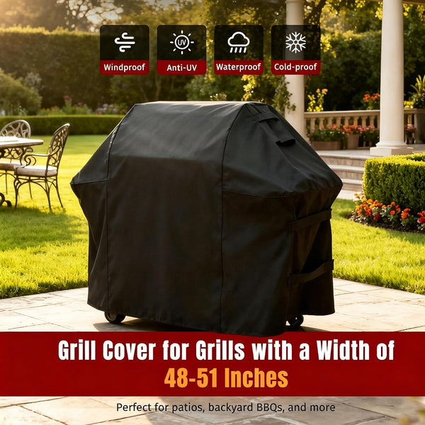 SHINESTAR Grill Cover for Outdoor Grill, Fits Weber Spirit 200/300 & Spirit II Gas Grill 600D Oxford Heavy Duty Waterproof BBQ Covers, Triple Lock