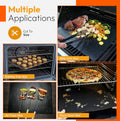 Oven Liners for Bottom of Oven - Thick Heavy Duty 17” x 25” 2 Pack Non-Stick Reusable Mats - BPA & PFOA Free Protector for Electric, Gas,
