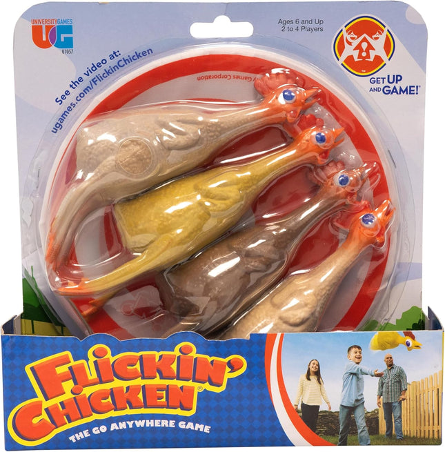 University Games, Flickin Chicken Indoor Outdoor Target Toss Game, the Go Anywhe