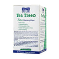 Dr. Fischer Tea Tree Oil Eye Wipes - Eyelid Wipes for Sensitive Eyes with Hyaluronic Acid and Chamomile, Makeup Remover, Daily Cleanser (30 wipes)