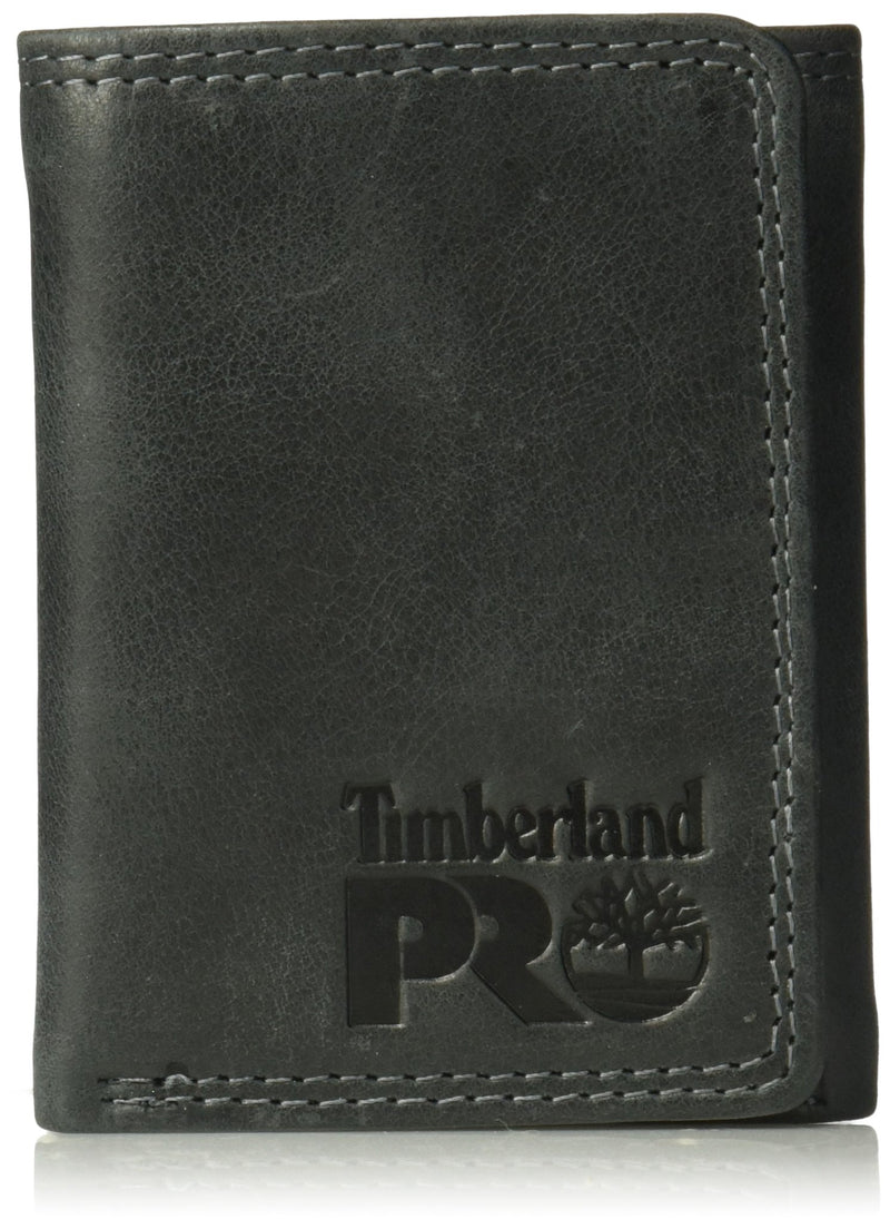 Timberland PRO Men'S Leather RFID Trifold Wallet with Id Window