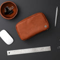 Blue Sky ASMBLD Tech Organizer, 8" x 4.5" x 2", Faux Leather, Non-Dated, Zip Closure, Travel Cable Organizer for Cords, Chargers, and Accessories