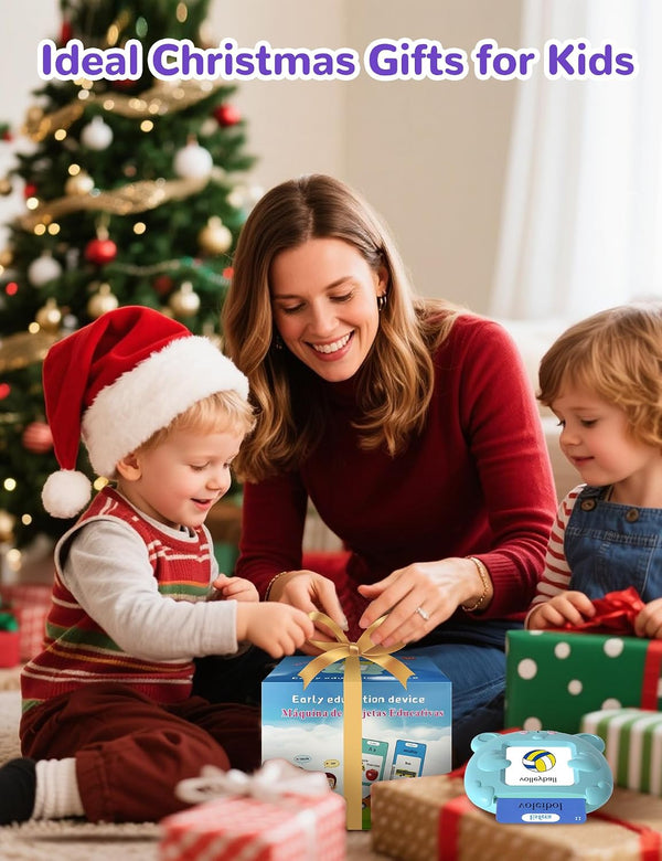 Spanish & English Talking Flash Cards for Toddlers, 510 Sight Words Bilingual Learning Toys for Children, Autism Pocket Speech Therapy Toys,