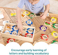 Melissa & Doug Self-Correcting Alphabet Wooden Puzzles with Storage Box (52 Pcs)