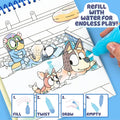 Horizon Group USA Bluey Aqua Art - Reusable Water Reveal Activity Pages with Water Pen for No-Mess Drawing and Coloring