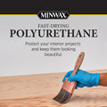 Minwax Fast Drying Polyurethane Spray, Protective Wood Finish, Clear/Warm Gloss, 11.5 oz. Aerosol Can ( Packaging May Vary) 11.5 Ounce (Pack of 1)