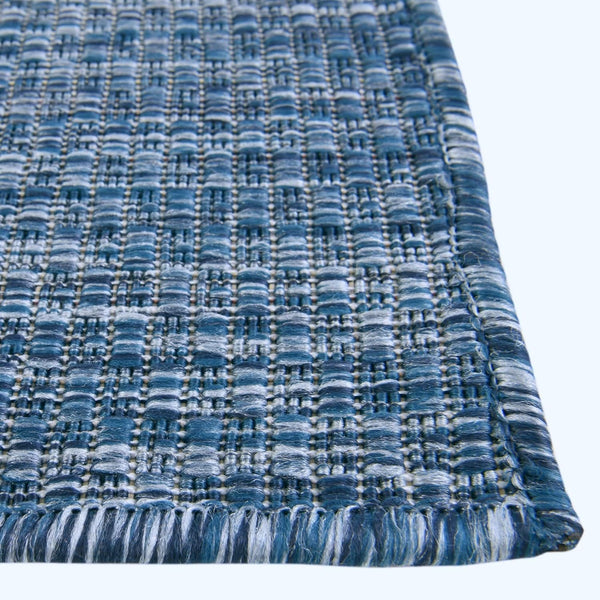 Unique Loom Outdoor Solid Collection Area Rug (5' Octagon Blue/Navy Blue)