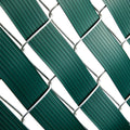 Juvale Fence Privacy Screen Slats - 1.8 in x 246 ft, Dark Green PVC - Privacy Fence Plastic Strips & Vinyl Green Tape with Brass Fasteners -
