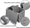 popoly Large Toy Box Storage with Lid, Collapsible Sturdy Toy Chest Storage Bin Box with Rivets Handles for Kids, Boys, Girls, Nursery, Playroom,