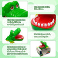 Crocodile Teeth Game for Kids Ages 4+, Alligator Tooth Game Push Teeth Down Toy, Funny Chomping Mouth Bite Surprise Games, No Batteries Travel
