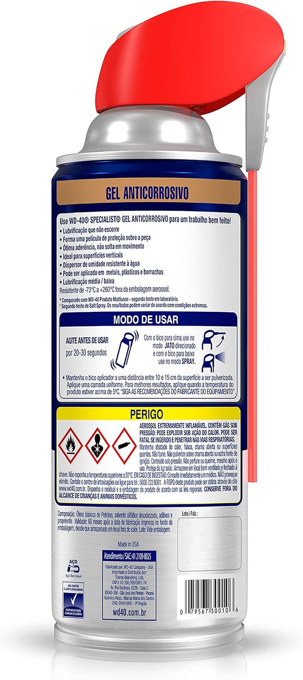 WD-40 Specialist Gel Lube with SMART STRAW SPRAYS 2 WAYS, 10 OZ 1-Pack