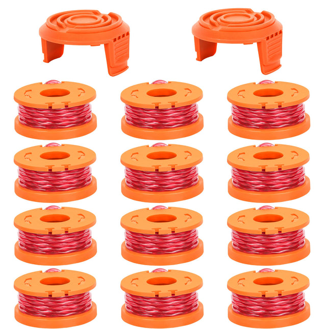 Trimmer Spool Line for Worx 14 Pack WA0010 Edger Spools Replacement for Worx Wee