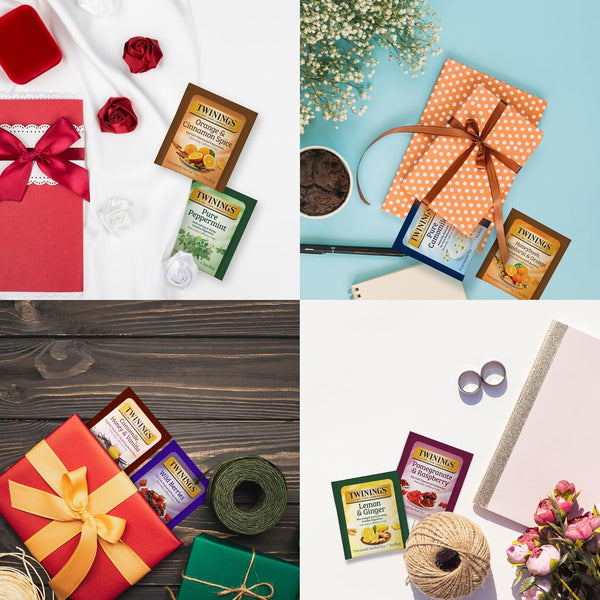 Tea Bunch Twinings 48 Tea Bags Herbal Variety Pack â 12 Herbal Flavors with 20 Honey Sticks, Perfect Tea Gift Set for Any Occasion