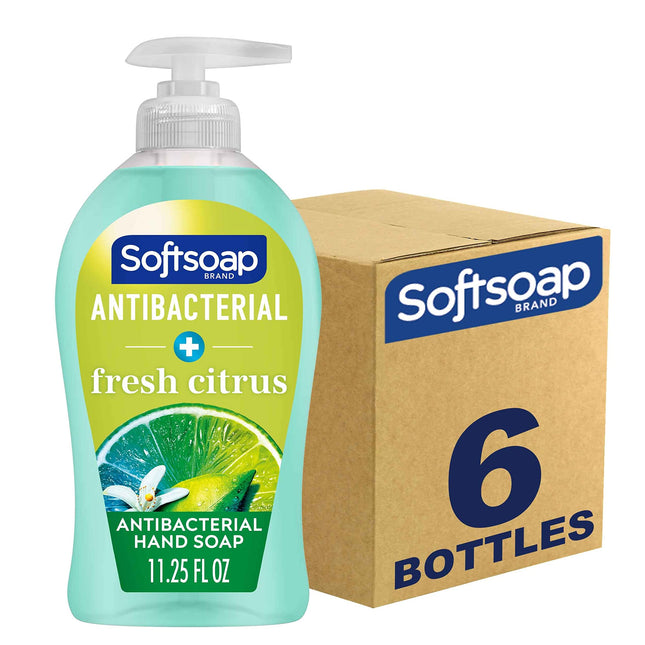 Softsoap Antibacterial Liquid Hand Soap, Fresh Citrus Scent Hand Soap, 11.25 Oun