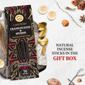 Frankincense and Myrrh Incense Sticks Smudge Kit (70 Pcs) Ã¢ÂÂ 1-Hour Burning Spiritual Incense Sticks for Bad Energy Cleansing Kit