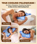 Cozyplayer True Cooling Cervical Neck Pillow for Pain Relief, Ergonomic Side Sleeper Pillow for Neck Support, Odorless Orthopedic Contour Memory