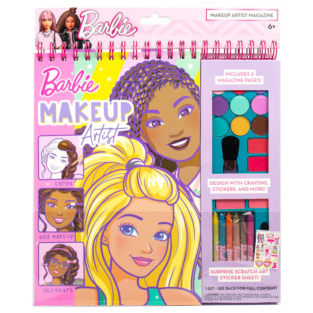 Barbie Makeup Artist Magazine by Horizon Group USA, Create Your Own Hair & Makeu