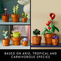 LEGO Botanicals Tiny Plants - Artificial, Fake Indoor Plant Building Set for Home, Kitchen, Desk Decoration, Adults Ages 18+ - Gift for Birthdays