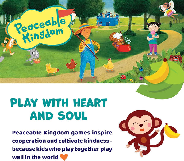 Peaceable Kingdom Monkey Around First Game for Toddlers Interactive play with Parent Ages 2+ Classic