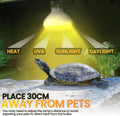 CALPALMY (4-Pack 100W Reptile Heat Lamp Bulbs - UVA Daylight Basking Light Bulbs for Reptiles, Turtles, Lizard, Bearded Dragon and Amphibians -