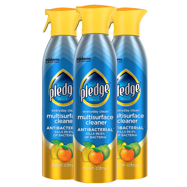 Pledge Antibacterial Multisurface Cleaner Spray, Fresh Citrus - Household Antiba