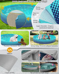 Jasonwell Foldable Dog Kiddie Pool - Hard Plastic Kids Paddling Pool Toddler Baby Swimming Pools for Backyard Collapsible Whelping Box Pet Doggie