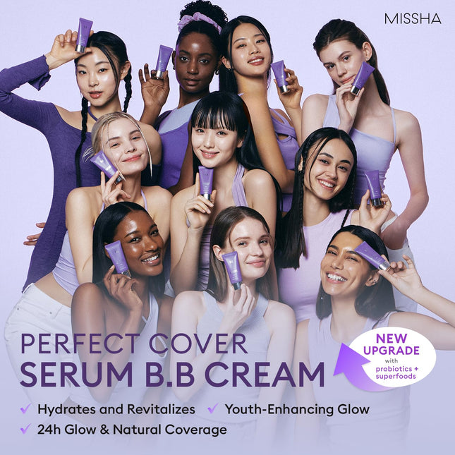 MISSHA M PERFECT COVER SERUM BB CREAM No.33 Tan -Tan with Warm Undertone, Skin Tint, Tinted Moisturizer, Skin Care Found