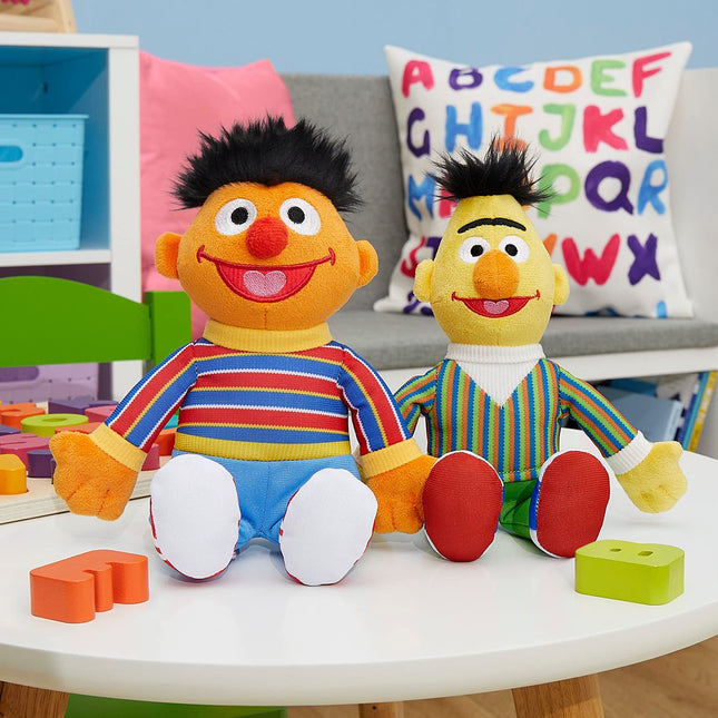 Just Play Sesame Street Friends Bert and Ernie 8-Inch 2-Piece Sustainable Plush 