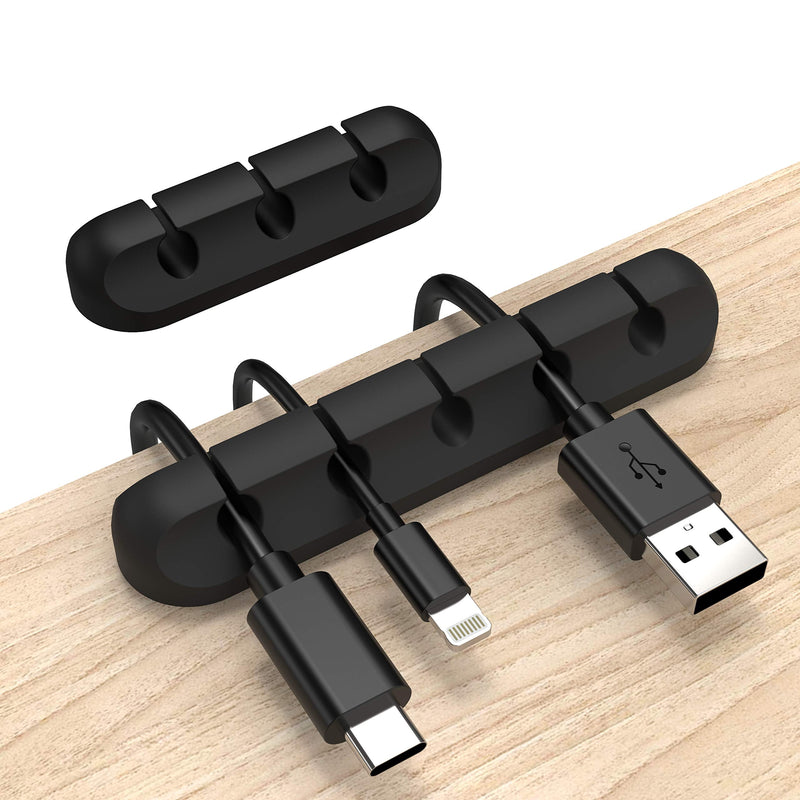 INCHOR Cord Organizer, Cable Clips Cord Holder, Cable Management USB Cable Power Wire Cord Clips, 2 Packs Cable Organizers for Car Home and Office