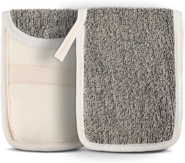 OWIIZI Bar Soap Scrubber Pouch Exfoliating Body Sponge, Bath Scrub Soap Bags for Soap Bars, Soap Saver Exfoliator Shower Pad Lather Sock for Men
