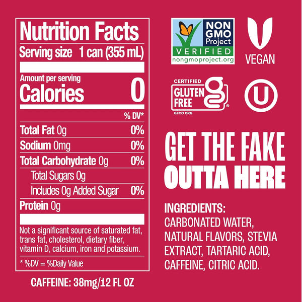 Zevia Zero Sugar Soda, Dr. Zevia, 12 oz Cans (24-Pack) – Naturally Sweetened, Zero Calorie Sugar Free Soda - Non-GMO Project Verified,