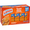 Lance Sandwich Crackers, ToastChee Peanut Butter, 20 Individually Wrapped Packs, 6 Sandwiches Each Toastchee Peanut Butter 1.52 Ounce (Pack of 20)