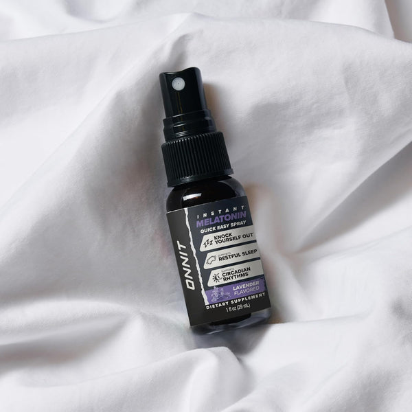 ONNIT Melatonin Liquid Sleep Support Spray, IGEN™ Non-GMO Tested, Lavender Flavor, Sleep Support for Adults, 3mg Melatonin per Spray, 1 fl oz