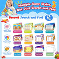 Search and Find Game Books - Flash Cards - Preschool Learning Activities for Kids Age 3-8, Travel Games for or Road Trip Car Airplane, Educational