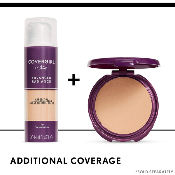 COVERGIRL Advanced Radiance Age Defying Foundation Makeup, Medium Light 135, 1 Ounce (packaging may vary) 135 Medium Light 1 Fl Oz (Pack of 1)