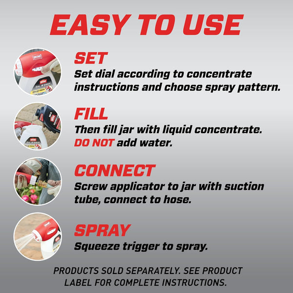 Ortho Dial N Spray Hose End Sprayer 1 Pack Concentrate Sprayer