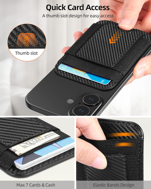 for Magsafe Wallet, Strongest Magnetic Wallet, for iPhone Walle t Magsafe with 2 Card Slots, Magnetic Card Holder for iPhone 17/16/15/14/13/12