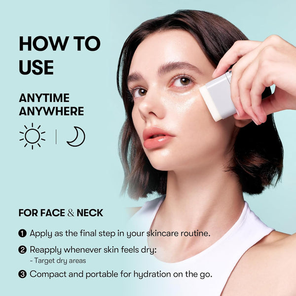 VT COSMETICS PDRN Essence Stick Balm, PDRN Collagen Multi Wrinkle Stick, All-In-One Eye & Neck Treatment, Glow Makeup Base & Face Treatment Balm,