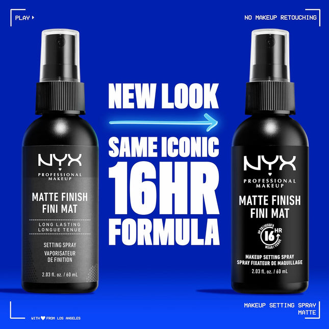 NYX PROFESSIONAL MAKEUP Makeup Setting Spray - Matte Finish, Long-Lasting Face M