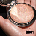 FOCALLURE Shimmer Face Highlighter Makeup Powder, Gel to Powder Glow Finish, Leaving a Lightweight & Healthy Radiance, Long Lasting Luminous Face
