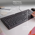 Cherry Stream Keyboard | Wired Slim Whisper Quiet | Silent Keys | Black | For PC/Laptop, Unique Typing Feel, Slim Design, CHERRY SX Scissor
