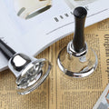 2 Pack Hand Bell, Silver Steel Bell, Ringing Bell with Handle, Dinner Bells for Inside Classroom Bell, for Food Line, Alarm, Jingles, Ringing (Silver)